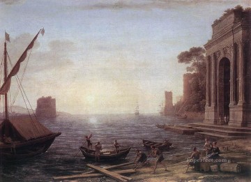 日の出の港の風景 クロード・ロラン Oil Paintings